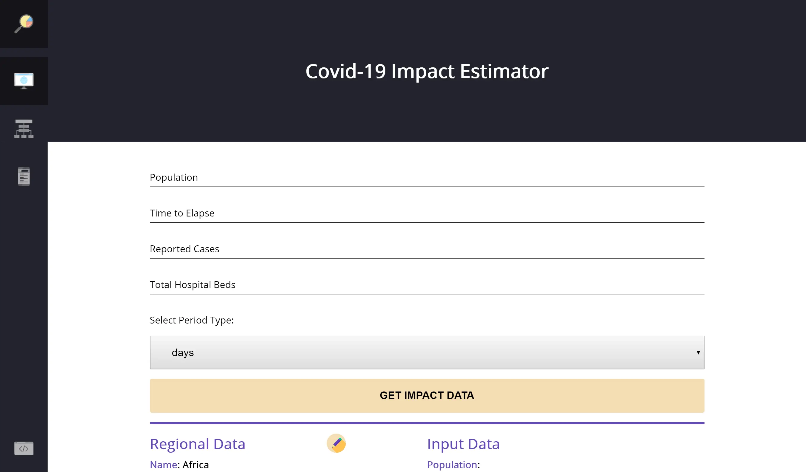 SDG challenge front end project